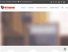 Tablet Screenshot of hrfootprints.com